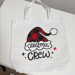 Christmas Crew White Tote Bag